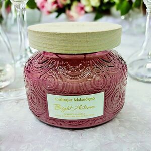 Catherine Malandrino BRIGHT AUTUMN Candle SOY Hand Poured Exotic Jar Retail $67